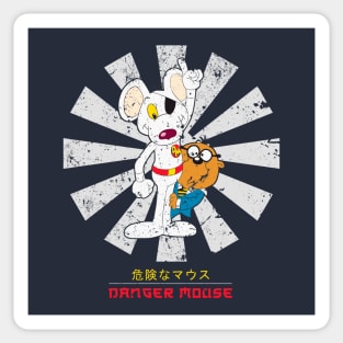 Danger Mouse Retro Japanese Sticker